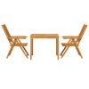 Zahradní jídelní souprava 3 pcs Hnědá masivní akáciové dřevo 3154121
