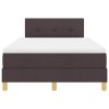 Postel s boxspringem s matrací Tmavě hnědá 120 x 200 cm textil 3338912