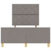 Rám postele s čelo Taupe 120 x 200 cm textil 3344799
