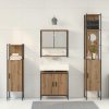 Sada koupelnového nábytku 4 pcs Hnědá 33 x 33 x 185.5 cm 3334413