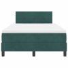 LED box pružinová postel s čelo Tmavě zelená 120 x 200 cm samet 3342647