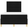 LED box pružinová postel s matrací Černá 120 x 200 cm textil 3343091