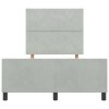 Rám postele s čelo Světle šedá 120 x 190 cm samet 3344993
