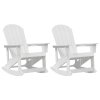Adirondack Houpací Křesla 2 pcs Bílá HDPE 3335834