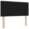 Postel boxspring s matrací s matrací s čelo Černá 90 x 190 cm 3341078