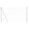Řetězový plot se sloupy Stříbrná 1.2 x 10 m Ocel 3351294