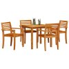 Zahradní jídelní souprava 5 pcs Hnědá masivní akáciové dřevo 3375670