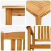 Zahradní jídelní souprava 3 pcs Hnědá masivní akáciové dřevo 3375682