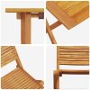 Skladací bistro sada 3 pcs Hnědá masivní akáciové dřevo 3375690