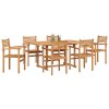 Zahradní jídelní souprava 7 pcs Přirozené Masivní teakové dřevo 3375775