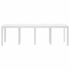 Zahradní jídelní stůl Bílá 250 x 100 x 73 cm polyratan 3378518