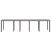 Zahradní jídelní stůl Světle šedá 300 x 100 x 73 cm polyratan 3378523