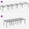 Zahradní jídelní stůl Světle šedá 300 x 100 x 73 cm polyratan 3378523