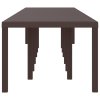 Zahradní jídelní stůl Hnědá 400 x 100 x 73 cm polyratan 3378529