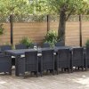 Zahradní jídelní souprava 13 pcs Antracit Polyrattan 3378616