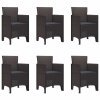 Zahradní jídelní souprava 7 pcs Hnědá Ratan Polt 3378720