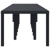Zahradní jídelní stůl Antracit 400 x 100 x 73 cm polyratan 3378528