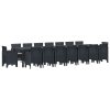 Zahradní jídelní souprava s polštáři 17 pcs Antracit PP 3378653