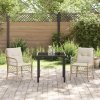 Zahradní jídelní souprava s polštářem 3 pcs Béžová Poly ratan 3380225