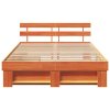 Rám postele Voskově hnědá 140 x 200 cm Masivní borové dřevo 3382276