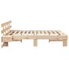 Rám postele s čelo Hnědá 150 x 200 cm Masivní borové dřevo 3385685