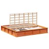 Rám postele Voskově hnědá 200 x 200 cm Masivní borové dřevo 3385705