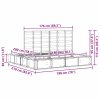 Rám postele Hnědá 180 x 200 cm Masivní borové dřevo 3385706