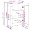 Nástěnné skříňky 2 pcs Černý dub 69,5 x 34 x 90 cm 3394568