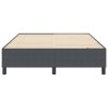 Postel s boxspringem Tmavě šedá 140 x 200 cm Sametová tkanina 3337413