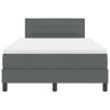 Postel boxspring s matrací Tmavě šedá 120 x 190 cm textil 3338595