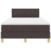 LED box pružinová postel s čelo Tmavě hnědá 120 x 200 cm textil 3342509