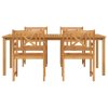 Zahradní jídelní souprava 5 pcs Hnědá masivní akáciové dřevo 3375652