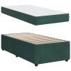 Rám postele s matrací Tmavě zelená 100 x 200 cm textil 3398363