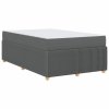 Rám postele s matrací Tmavě šedá 120 x 190 cm textil 3398367