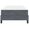 Postel s boxspringem s matrací Tmavě šedá 80 x 200 cm textil 3398654