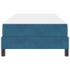 Postel s boxspringem s matrací Tmavě modrá 90 x 190 cm textil 3398663