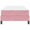 Postel s boxspringem s matrací Růžová 90 x 200 cm textil 3398670
