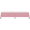 Postel s boxspringem s matrací Růžová 90 x 200 cm textil 3398670