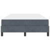 Postel s boxspringem s matrací Tmavě šedá 120 x 200 cm textil 3398684