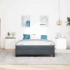 Postel s boxspringem s matrací Tmavě šedá 140 x 200 cm textil 3398696