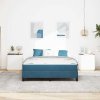 Postel s boxspringem s matrací Tmavě modrá 160 x 200 cm textil 3398705