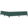 Postel s boxspringem s matrací Tmavě zelená 180 x 200 cm textil 3398710