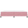 Postel s boxspringem s matrací Růžová 200 x 200 cm textil 3398718
