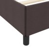 Postel s boxspringem Tmavě hnědá 80 x 200 cm textil 3398818