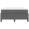 Postel s boxspringem Tmavě šedá 120 x 190 cm textil 3398844