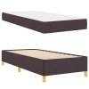 Rám postele s matrací Tmavě hnědá 90 x 200 cm textil 3398909