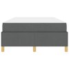 Rám postele s matrací Tmavě šedá 120 x 190 cm textil 3398921