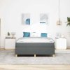 Rám postele s matrací Tmavě šedá 140 x 190 cm textil 3398935