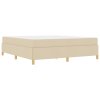 Rám postele s matrací Krémová 180 x 200 cm textil 3398960