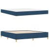 Rám postele s matrací Modrá 180 x 200 cm textil 3398961